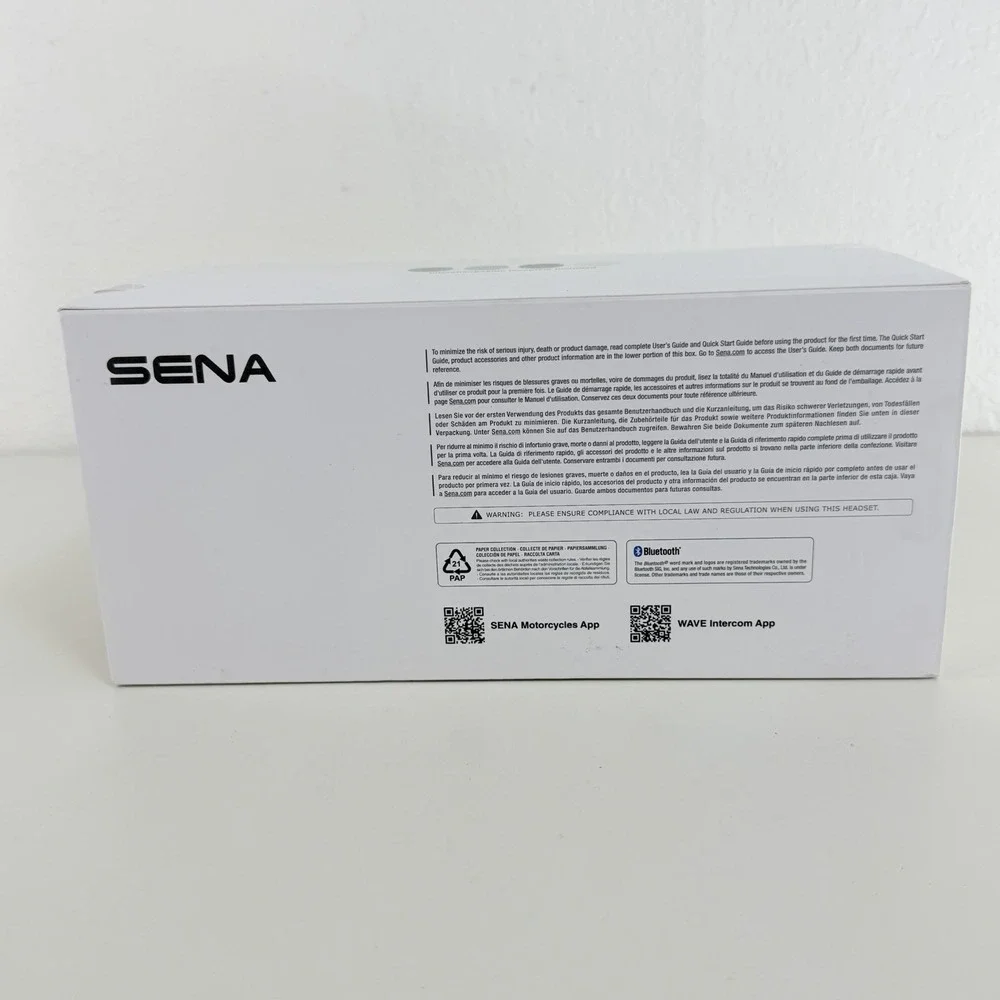 SENA 60S Motorcycle Communication Headset with WAVE, Mesh, Bluetooth DUAL PACK